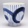 24to3(Nishitomi) Imari Ware Tokushichi Kiln Swirl Grass Teacup Blue view 2