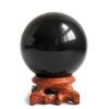 Mina Heal Obsidian Crystal Scrying Ball 80 mm / 3.1" for Fengshui, Scrying Mirror, Meditation, Crystal Healing, Divination Sphere, Home Decoration, 100% Natural and Genuine (80 mm) view 1