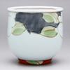 24to3(Nishitomi) Hasami Ware Senuemon Pottery Colorful Camellia Teacup Red view 2