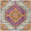 SAFAVIEH Area Rug 8x10 - Madison Collection - Large - Light Grey & Fuchsia, Boho Chic Medallion Design, Non-Shedding & Easy Cleaning, Ideal for Living Room, Bedroom, Office, Dining Space (MAD119G) view 2