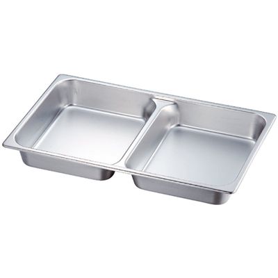 Yamashita Kogei 120032007 KO 18-8 Hotel Pan, Divided Double Pan, 1/1 x 65