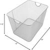 YBM HOME Kitchen Pantry Organizer Wire Baskets for Shelves, Cabinets, Pantry, Countertop, Mesh Open Storage Bin Metal Basket for Organizing Food Supplies, 12 Pack, 15x12x11.5 view 2