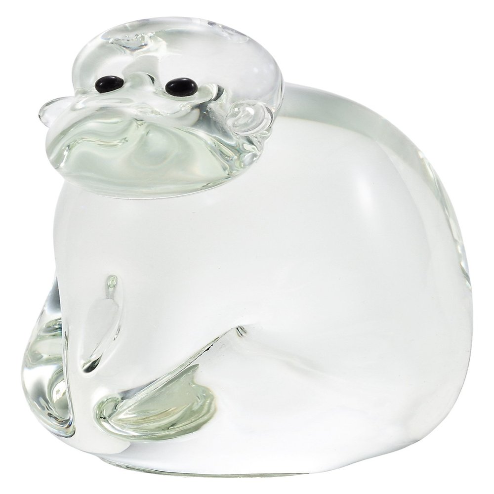ADERIA F47123 ETO Musubi Ornament, Clear, Made in Japan, Zodiac Sign, Entrance, Feng Shui, Stylish, Interior Glass, Figurine, Gift, Women's, Mother's Day, Dishes, Father's Day, Husband's Day,