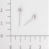 Sofia D-39-R Accessory Parts, Round Ball, Piercing Post, 0.2 inches (4 mm), Silver view 2