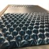 Strobel Organic Denver Complete Waterbed 4 Board Fabric Upholstered Chocolate Fabric King view 4