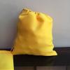5"x7" COTTON SINGLE DRAWSTRING MUSLIN BAGS (YELLOW COLOR) (100) view 3