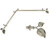 A&F Rod Decor - Leaf Corner Window Curtain Rod 120-170 inch (Each Side) - Antique Brass view 1