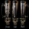Clan Broun Scottish Crest 27oz Glass Stein  Engraved Family Heraldry Beer Mug With Personalization view 3