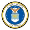 Magnet America Air Force Seal Circle Magnet is 5" x 5" Made for Vehicles and Refrigerators view 1