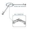 A&F Rod Decor - Phife Corner Window Curtain Rod 120-170 inch (Each Side) - Antique Brass view 3
