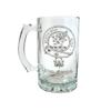 Forsyth Scottish Clan Crest Glass Stein 27 oz  Personalized Heraldic Engraving view 1
