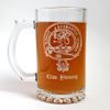 Clan Young Scottish Crest 27oz Glass Stein  Personalized Heraldic Engraving view 2