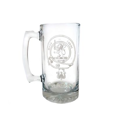 MacDuff Scottish Clan Crest Beer Stein 27 oz  Personalized Heraldic Engraving