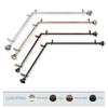 A&F Rod Decor - Phife Corner Window Curtain Rod 120-170 inch (each side) - Black view 2