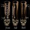 MacBeth Scottish Clan Crest Glass Stein 27 oz  Personalized Heraldic Engraving view 3