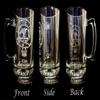 Clan Carmichael Scottish Crest 27oz Stein Set of 4Personalized Heraldic Engraving view 3