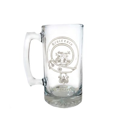 MacEwen Scottish Family Clan Crest 27oz Stein  Personalized Heraldic Engraving