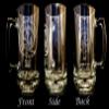 Clan Fergusson Scottish Crest 27oz Beer Stein Set of4Personalized Heraldic Engraving view 3