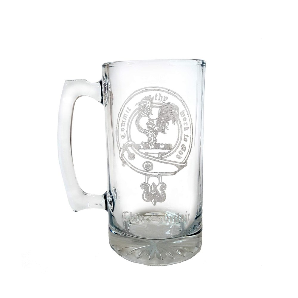 Clan Sinclair Scottish Crest 27oz Stein  Personalized Heraldic Engraving