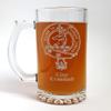 Clan Crawford Scottish Crest 27oz Stein - Personalized Heraldic Engraving view 2