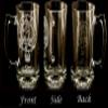 Clan Crawford Scottish Crest 27oz Stein - Personalized Heraldic Engraving view 3