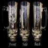 Logan Scottish Clan Crest Glass Stein 27 oz  Personalized Heraldic Engraving view 3