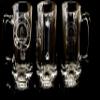 Lamont Scottish Clan Crest 27oz Glass Stein  Personalized Heraldic Engraving view 3