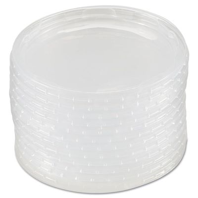 Plug-Style Deli Container Lids, Clear, 50/Pack, 10 Pack/Carton