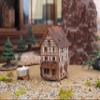 Midene Ceramic Tea Light Candle Holder Home Decor Historic Miniature House of The Original Pottery in Kaysersberg Tiny Handmade view 2