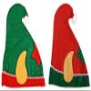 Set of 2 Stylish Christmas Elf Hats! One Size Fits All Christmas Elf Themed Hats! Measures - 13.5inx12in view 1