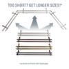 A&F Rod Dcor - Bay Window Double Curtain Rod Modification 66-120" - Cocoa view 2