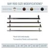 A&F Rod Dcor - Bay Window Single Curtain Rod Modification 120-170" - Antique Brass view 2