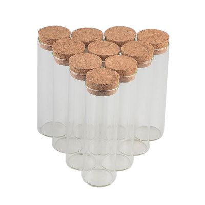 110ml Taller Glass Bottles Vials Jars Test Tube with Cork Stopper Empty Custom Bottles Print Logo Pattem Bottles 12pcs (12, 110ml-30x236mm)