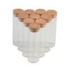 110ml Taller Glass Bottles Vials Jars Test Tube with Cork Stopper Empty Custom Bottles Print Logo Pattem Bottles 12pcs (12, 110ml-30x236mm) view 1