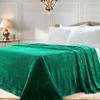 BNM Solid Fleece Blanket, Thick, Cozy, Warm Blankets, Velvety Soft Plush Bedding and Sofa Throw, Cute Bedroom Decor, Fuzzy Cover, Medium Weight Comfort Essentials, King, Evergreen view 1
