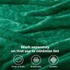 BNM Solid Fleece Blanket, Thick, Cozy, Warm Blankets, Velvety Soft Plush Bedding and Sofa Throw, Cute Bedroom Decor, Fuzzy Cover, Medium Weight Comfort Essentials, King, Evergreen view 4