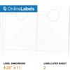 Door Hangers with Tear Away Cards - 4.25 x 11 - Cardstock - Pack of 500, 250 Sheets - Inkjet/Laser Printer - Online Labels view 2