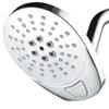 AirJet-400 High Pressure Luxury Multi-Function Shower Head w/ High-Velocity Flow Accelerator(TM) Hydro-Engine for More Power with Less Water! Latest Style, Giant 5" Face PLUS Push-button Flow Control view 1