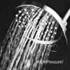AirJet-400 High Pressure Luxury Multi-Function Shower Head w/ High-Velocity Flow Accelerator(TM) Hydro-Engine for More Power with Less Water! Latest Style, Giant 5" Face PLUS Push-button Flow Control view 3