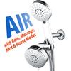 AirJet-500 3-in-1 High Pressure 34-setting Luxury Shower Combo with High-Velocity Flow Accelerator(TM) for More Power with Less Water! Extra-long 6 foot Stainless Steel Hose. All-Chrome Finish view 2