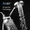 AirJet-500 3-in-1 High Pressure 34-setting Luxury Shower Combo with High-Velocity Flow Accelerator(TM) for More Power with Less Water! Extra-long 6 foot Stainless Steel Hose. All-Chrome Finish view 4