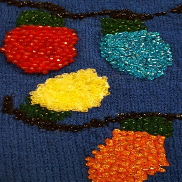 Beaded Christmas Stocking