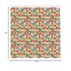 Ambesonne Geometric Shower Curtain, Japanese Interlocking Pattern with Circles and Flower Blooms Far, Cloth Fabric Bathroom Decor Set with Hooks, 69" W x 84" L, Lime Green Vermilion view 4