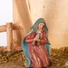 15.25-Inch Long Moss Stable with Set of 9 Resin Figurines Nativity Scene view 3