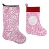 RNK Shops Personalized Floral Vine Holiday Stocking - Single-Sided - Neoprene view 3