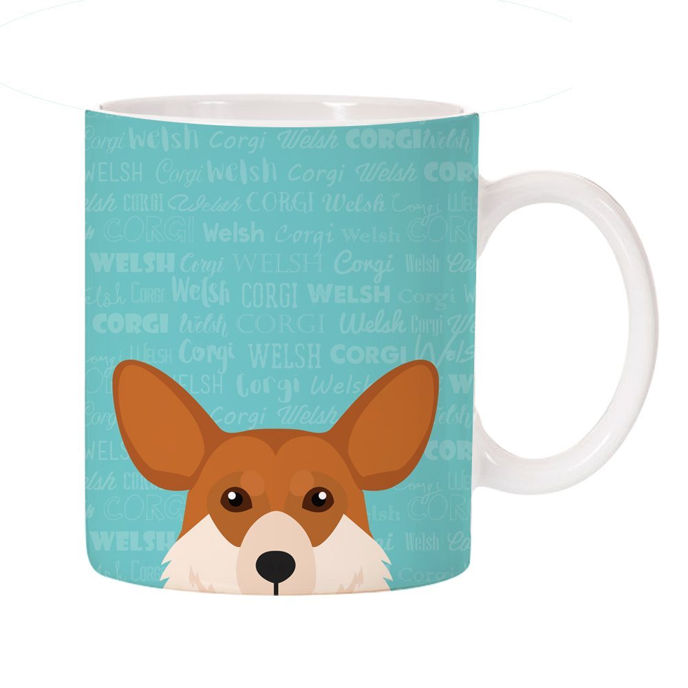 Adorable Dog Breed Design 11oz Ceramic Coffee Mug (Corgi)