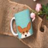 Adorable Dog Breed Design 11oz Ceramic Coffee Mug (Corgi) view 2