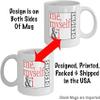 mmandiDESIGNS Jesus Shaves Mug - Funny Christ Ceramic Cup For Coffee Tea - BIG 15oz and 11oz Sizes Original Illustration Only Available view 4