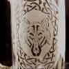 Celtic Wolf 27oz Stein, Engraved Design Large Glass Mug With Personalization Included view 2