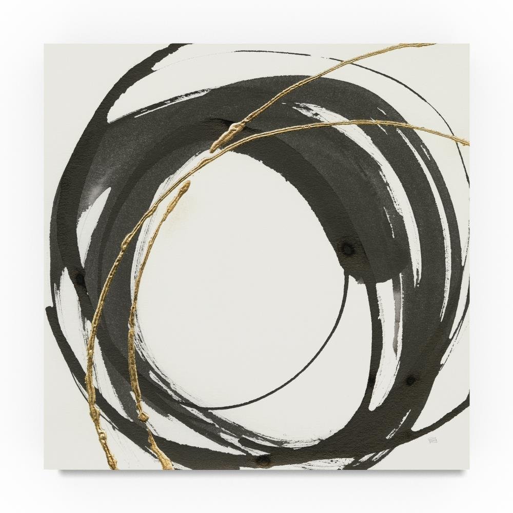 Trademark Fine Art ' Gilded Enso IV ' Canvas Art by Chris Paschke 18x18